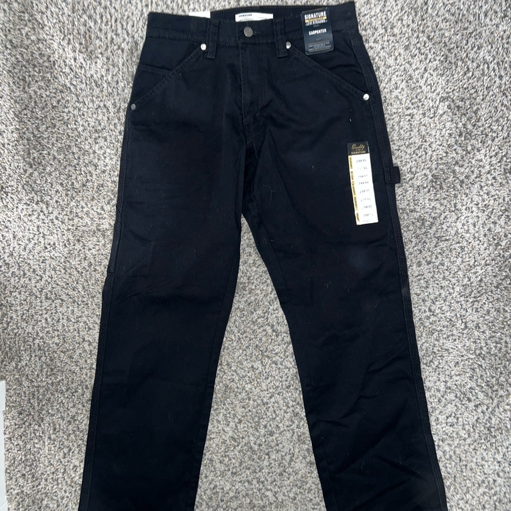 Levi Men's Black Carpenter Jeans